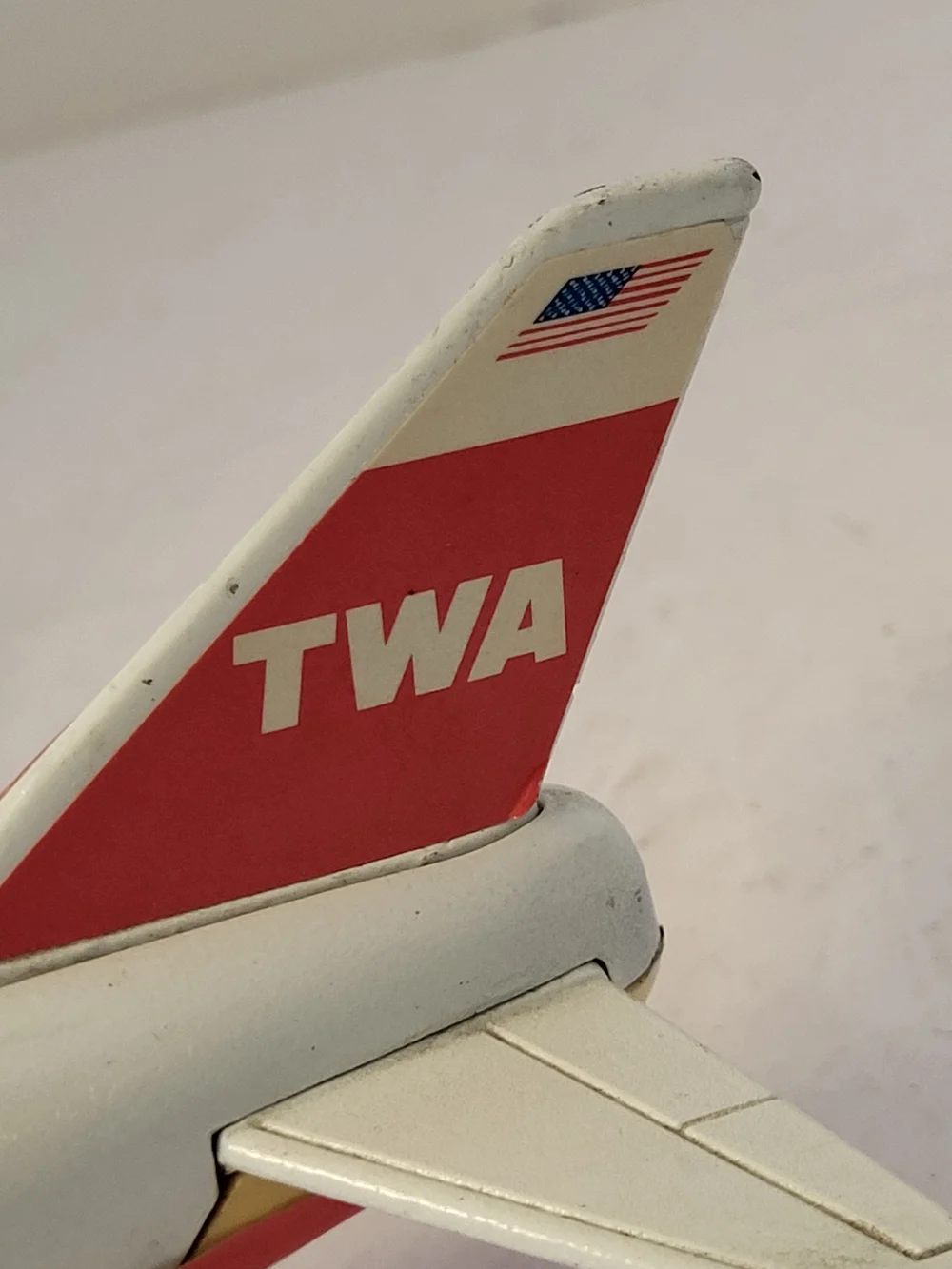 1993 Remco TWA Boeing 747 Diecast Jumbo Jet Light&Sound Work 9